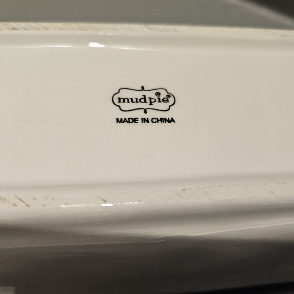 Mudd Pie Ceramic Appetizer plate - Picture 2 of 3